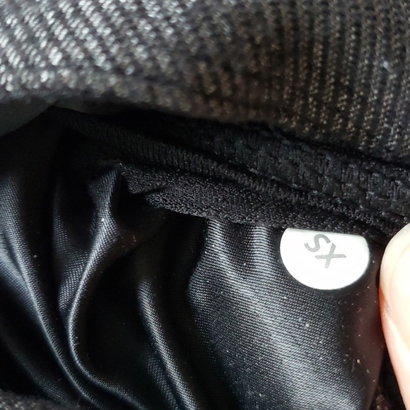 Lululemon Cocoon Car Coat Shine Dot Black/Diamond Jacquard Space Dye Black Coal - Picture 7 of 11